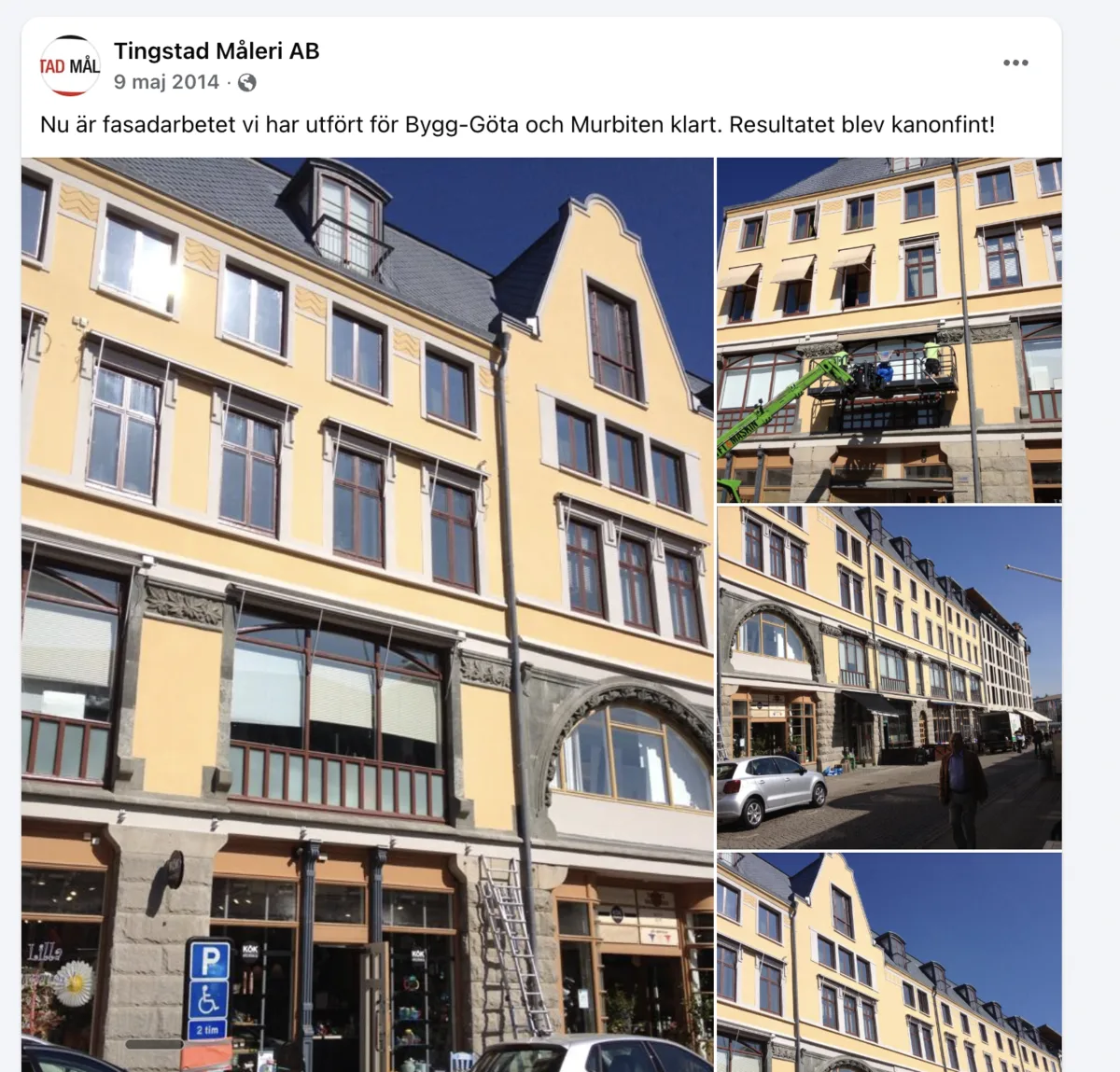 Fasadmåleri – Bygg-Göta / Murbiten